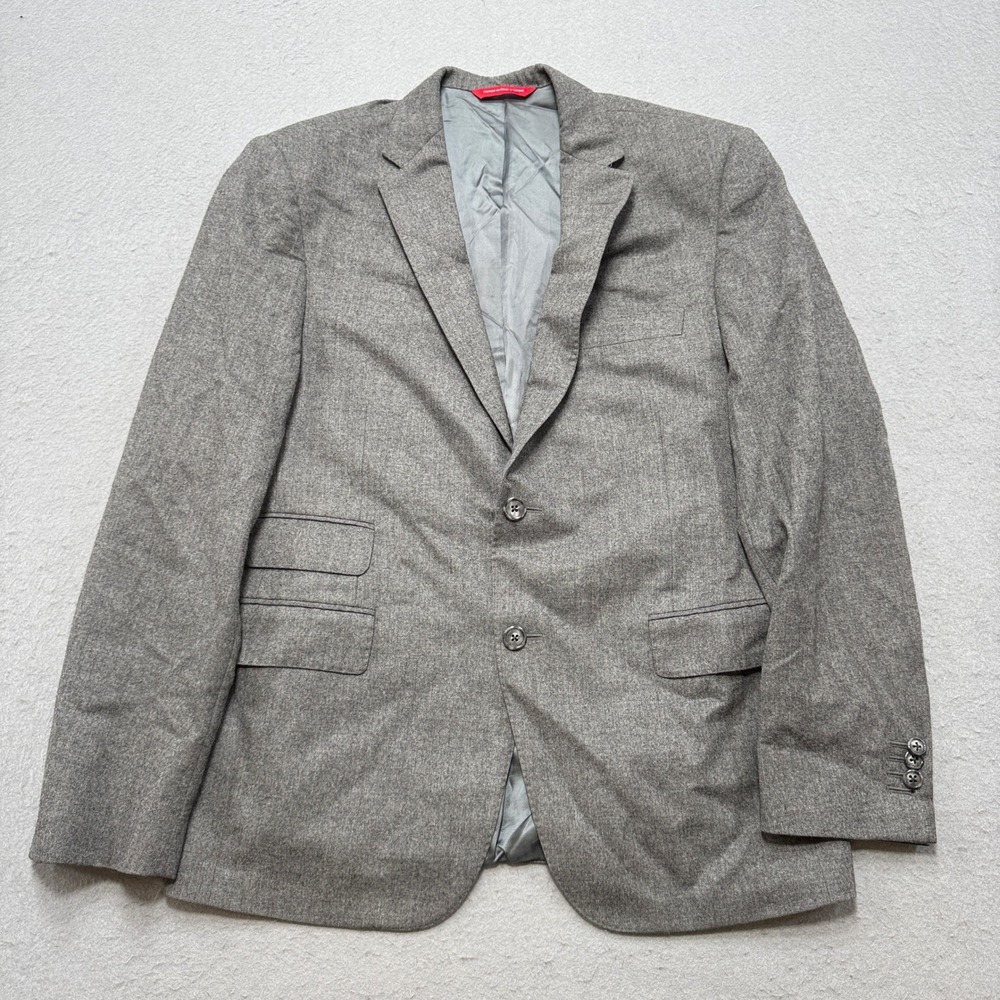 Samuelsohn Blazer Men's 40R Gray Loro Piana Merino Wool Athleisure Sport Coat